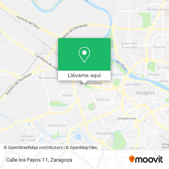 Mapa Calle los Fayos 11