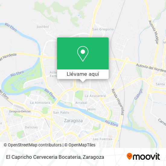 Mapa El Capricho Cerveceria Bocateria