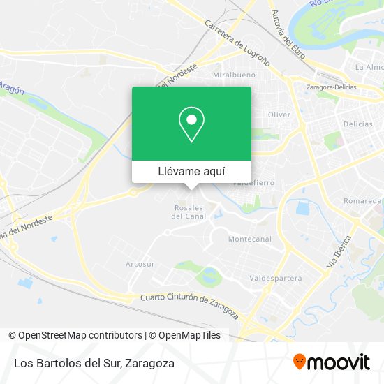 Mapa Los Bartolos del Sur