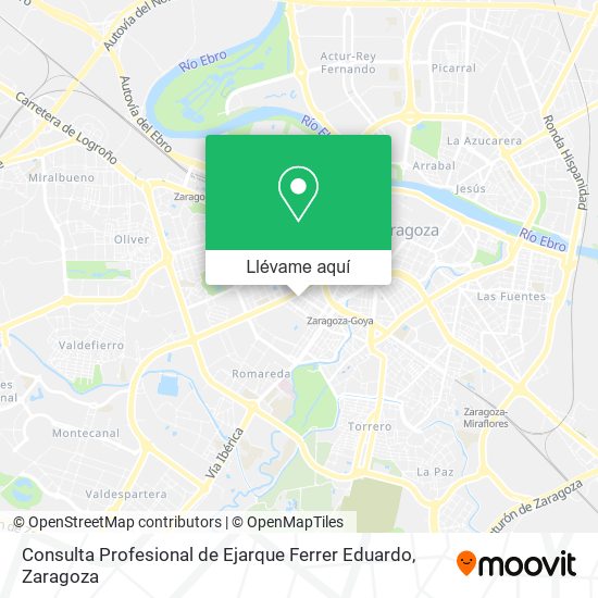 Mapa Consulta Profesional de Ejarque Ferrer Eduardo