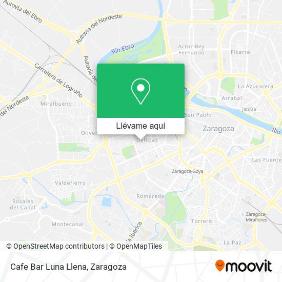 Mapa Cafe Bar Luna Llena