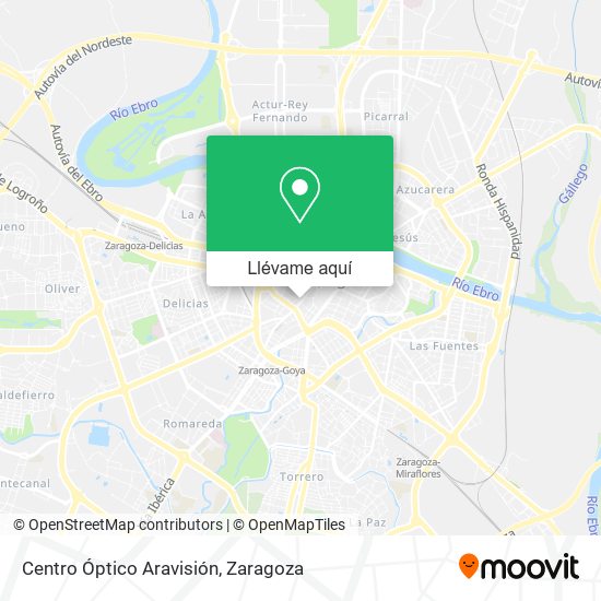 Mapa Centro Óptico Aravisión