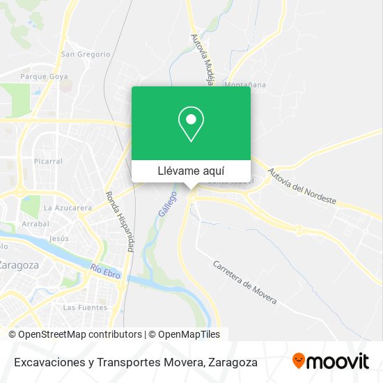 Mapa Excavaciones y Transportes Movera