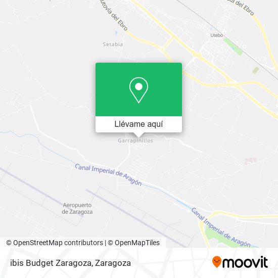 Mapa ibis Budget Zaragoza