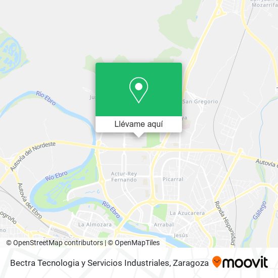 Mapa Bectra Tecnologia y Servicios Industriales