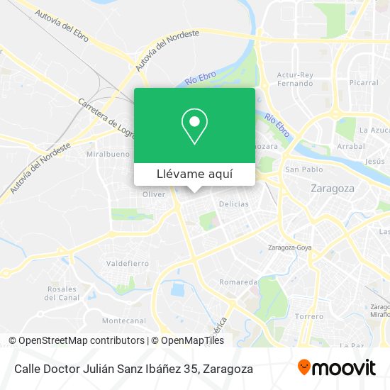 Mapa Calle Doctor Julián Sanz Ibáñez 35