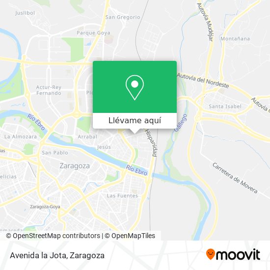 Mapa Avenida la Jota
