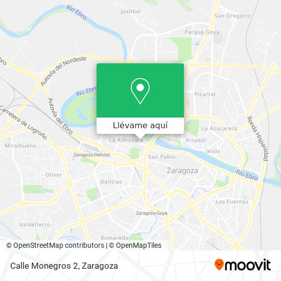 Mapa Calle Monegros 2