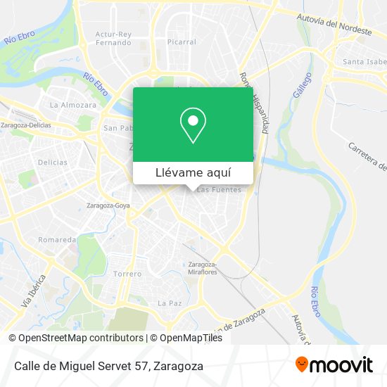 Mapa Calle de Miguel Servet 57
