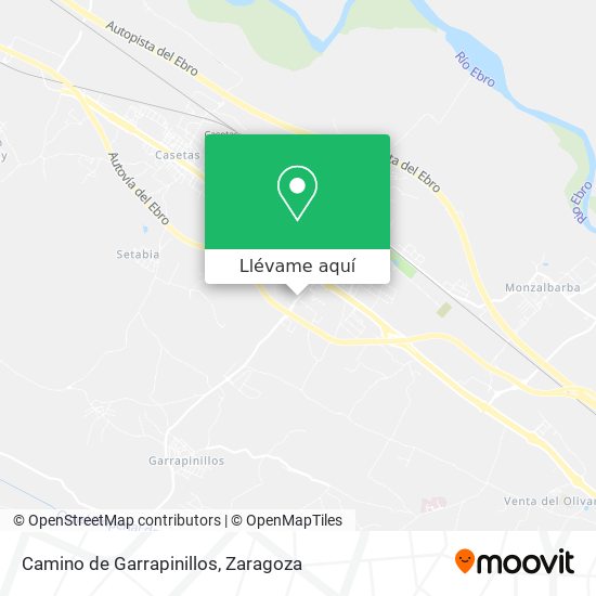 Mapa Camino de Garrapinillos