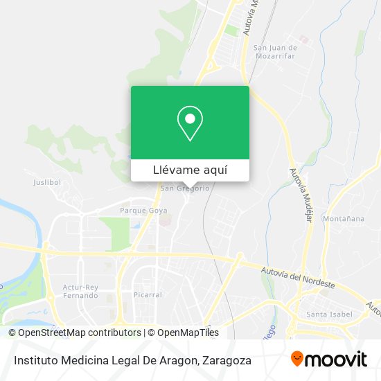 Mapa Instituto Medicina Legal De Aragon