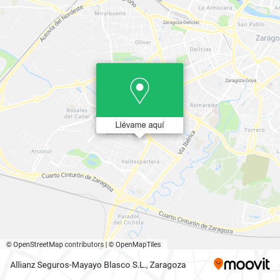 Mapa Allianz Seguros-Mayayo Blasco S.L.