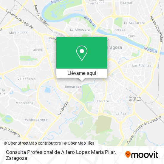 Mapa Consulta Profesional de Alfaro Lopez Maria Pilar