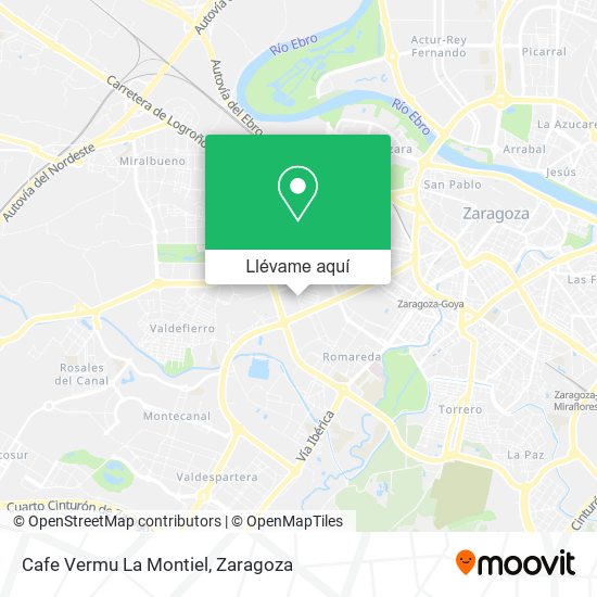 Mapa Cafe Vermu La Montiel