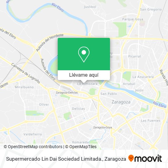 Mapa Supermercado Lin Dai Sociedad Limitada.