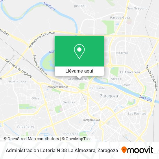 Mapa Administracion Loteria N 38 La Almozara