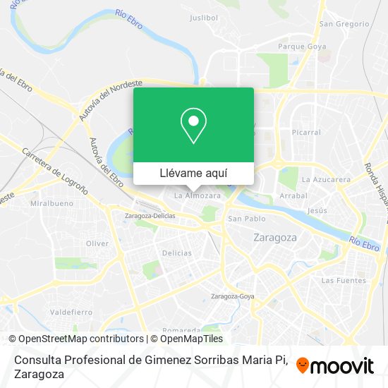 Mapa Consulta Profesional de Gimenez Sorribas Maria Pi