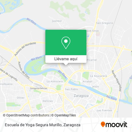 Mapa Escuela de Yoga Segura Murillo