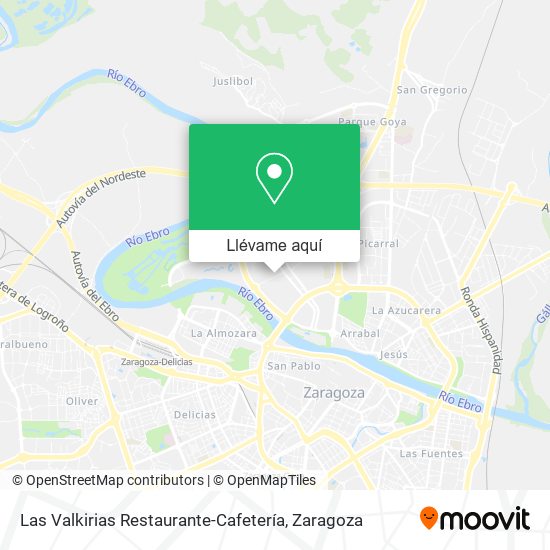 Mapa Las Valkirias Restaurante-Cafetería