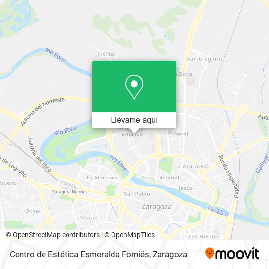 Mapa Centro de Estética Esmeralda Forniés