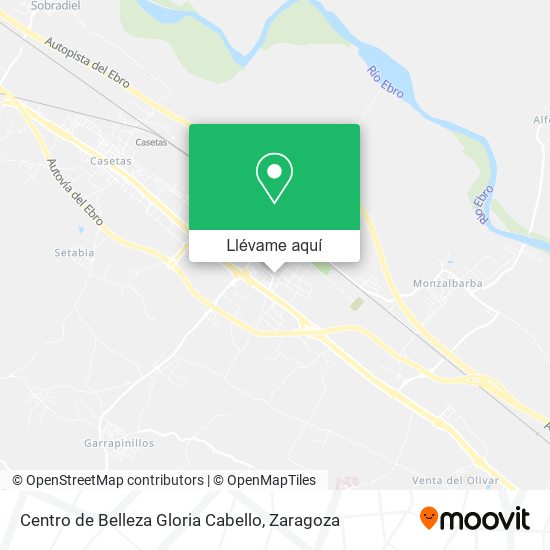 Mapa Centro de Belleza Gloria Cabello