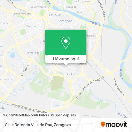 Mapa Calle Rotonda Villa de Pau