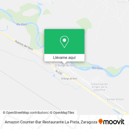 Mapa Amazon Counter-Bar Restaurante La Pista