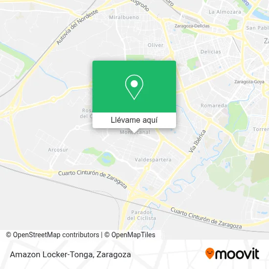 Mapa Amazon Locker-Tonga
