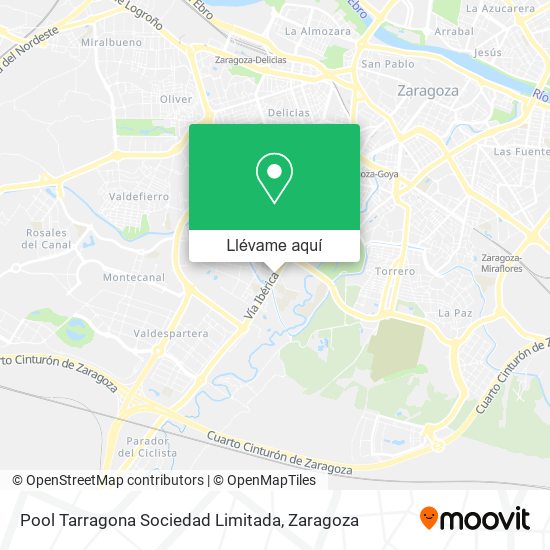 Mapa Pool Tarragona Sociedad Limitada
