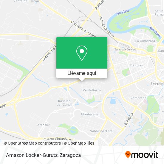 Mapa Amazon Locker-Gurutz