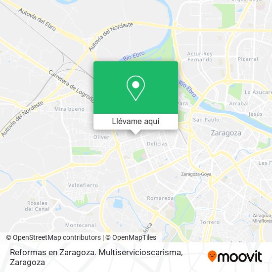 Mapa Reformas en Zaragoza. Multiservicioscarisma