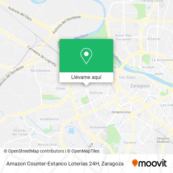 Mapa Amazon Counter-Estanco Loterias 24H