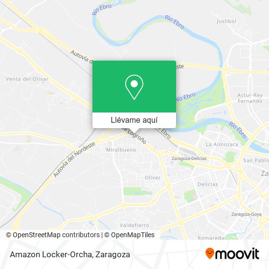 Mapa Amazon Locker-Orcha