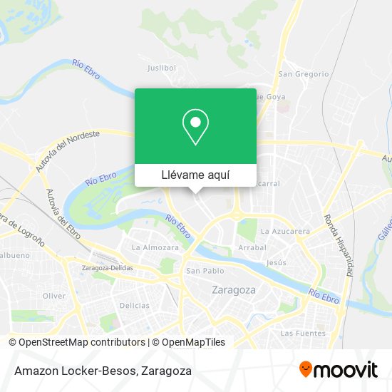 Mapa Amazon Locker-Besos
