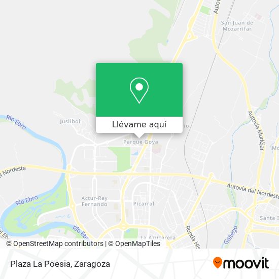 Mapa Plaza La Poesia