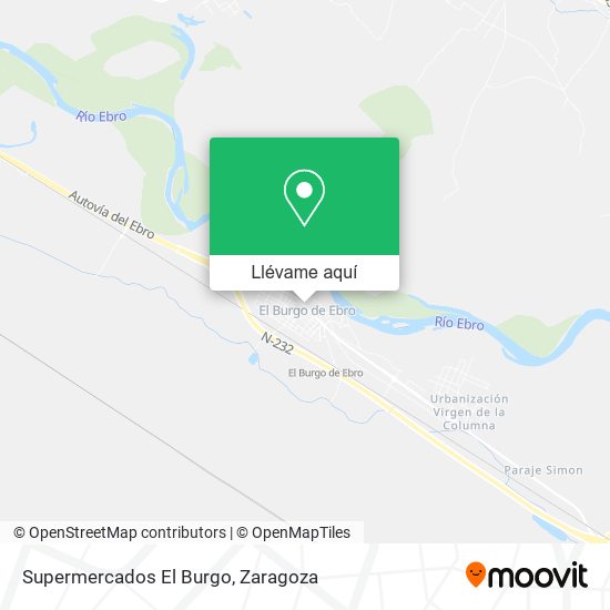 Mapa Supermercados El Burgo