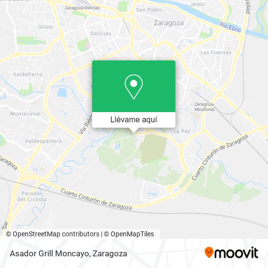 Mapa Asador Grill Moncayo