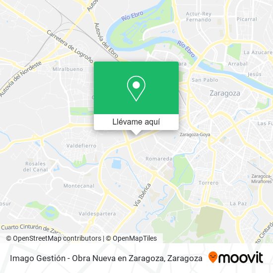 Mapa Imago Gestión - Obra Nueva en Zaragoza