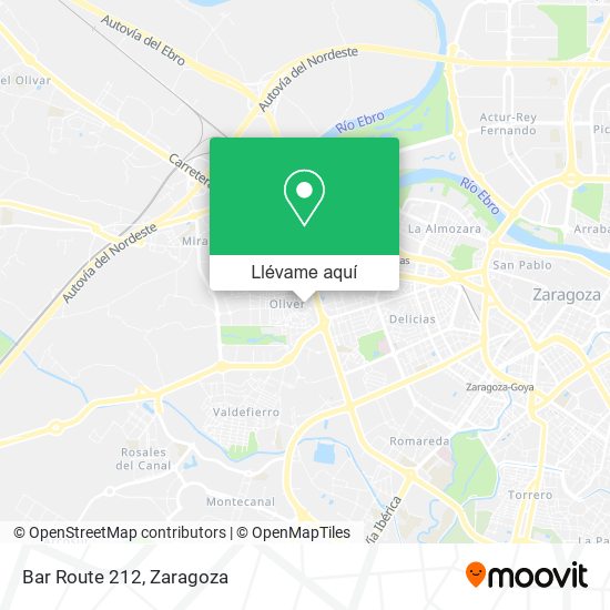 Mapa Bar Route 212