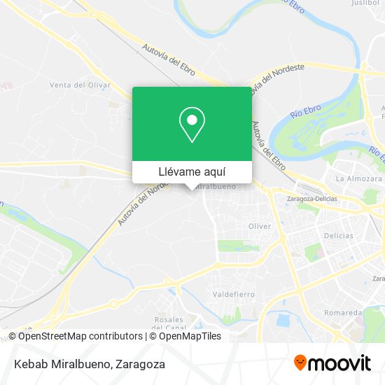 Mapa Kebab Miralbueno