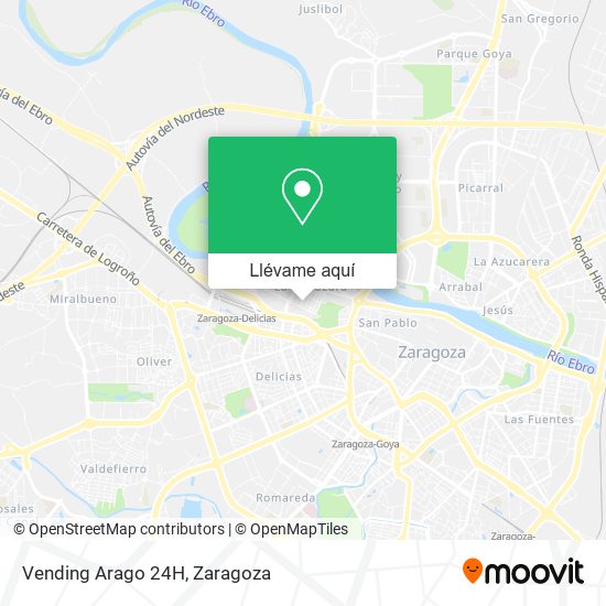 Mapa Vending Arago 24H