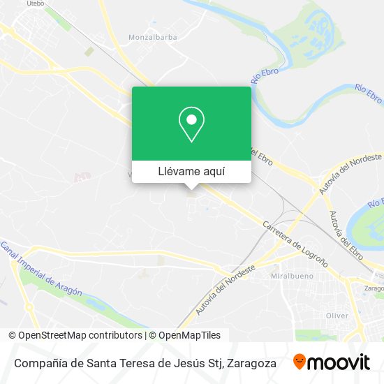 Mapa Compañía de Santa Teresa de Jesús Stj