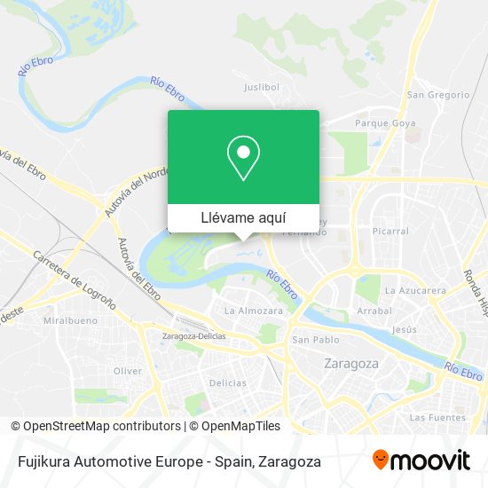 Mapa Fujikura Automotive Europe - Spain