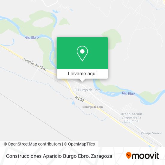 Mapa Construcciones Aparicio Burgo Ebro