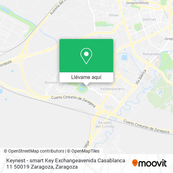 Mapa Keynest - smart Key Exchangeavenida Casablanca 11 50019 Zaragoza