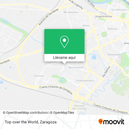 Mapa Top over the World