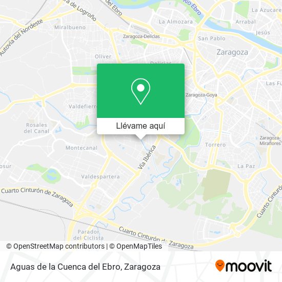 Mapa Aguas de la Cuenca del Ebro