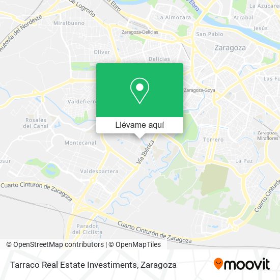 Mapa Tarraco Real Estate Investiments