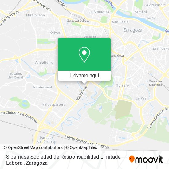 Mapa Sipamasa Sociedad de Responsabilidad Limitada Laboral