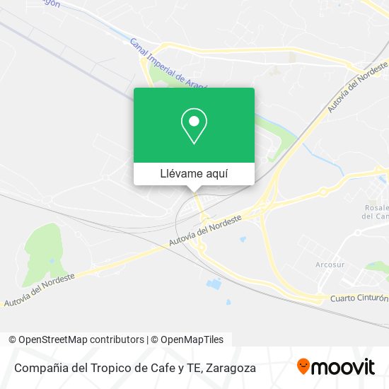 Mapa Compañia del Tropico de Cafe y TE